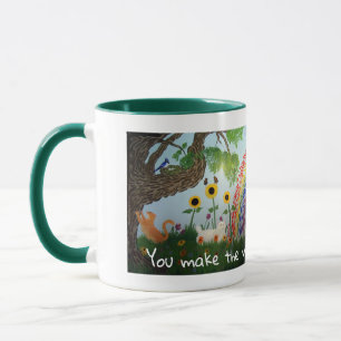 Flowers, Cats, and Rainbows  Mug