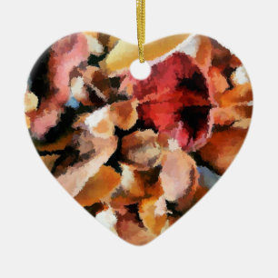 FLOWERS CERAMIC ORNAMENT