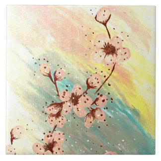 Flowers Ceramic Tile