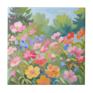 Flowers Ceramic Tile