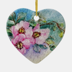 Flowers Ceramic Tree Decoration