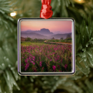 Flowers Chiang Dao, Chiang Mai, Thailand Metal Ornament