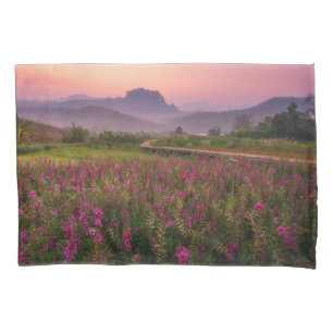 Flowers   Chiang Dao, Chiang Mai, Thailand Pillowcase