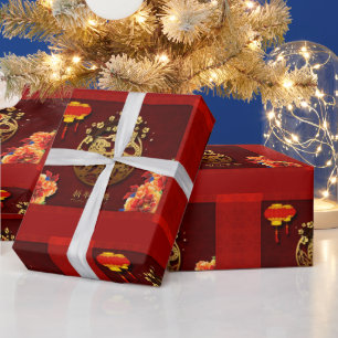 Flowers Chinese Tiger Year paper-cut WP Wrapping P Paper