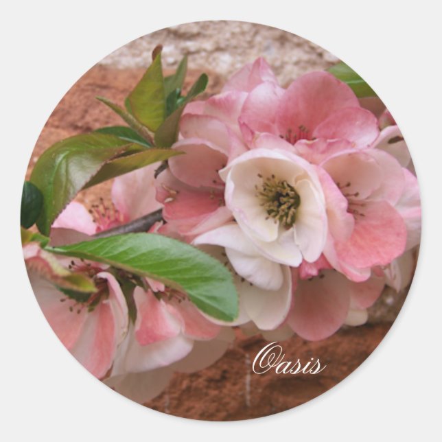 FLOWERS CLASSIC ROUND STICKER (Front)