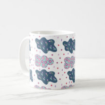 flowers clouds pattern