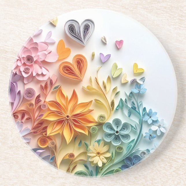 Flowers coaster (Front)