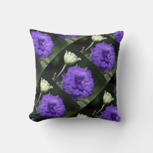 flowers colourful design pattern purple geometric cushion