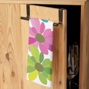 Flowers Colourful Flowers Tea Towel