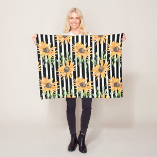 Flowers Colourful Nature Elegant Girly Fleece Blanket