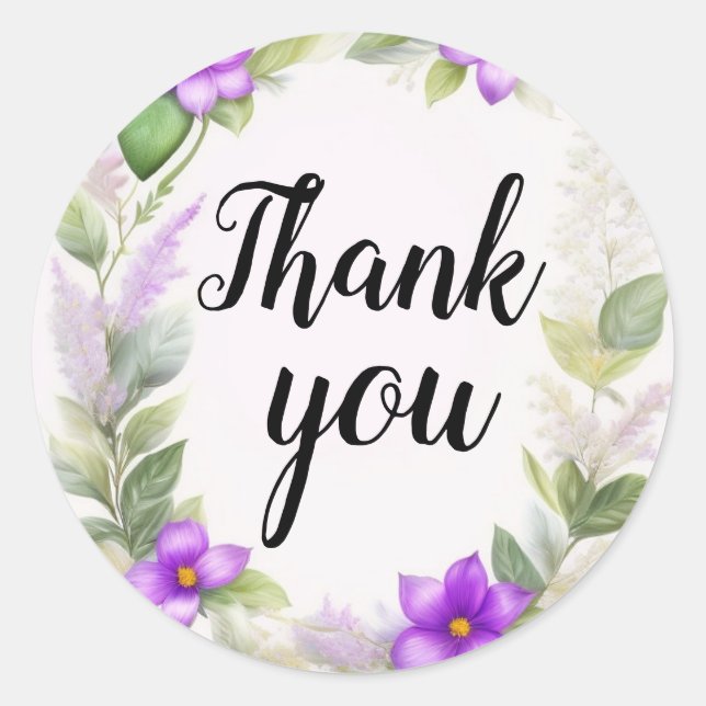 Flowers Cranz watercolor drawing Classic Round Sticker (Front)