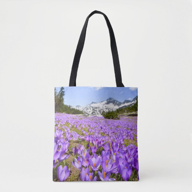 Flowers | Crocus Pirin Mountain Park Bulgaria Tote Bag (Front)