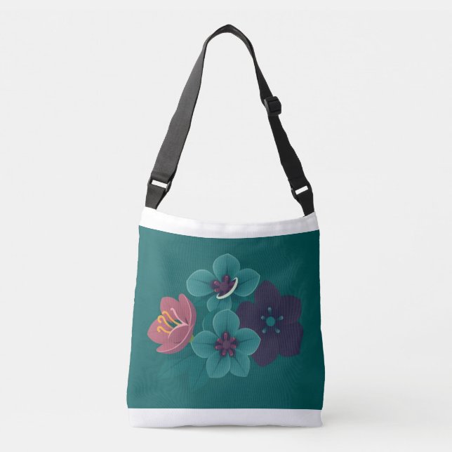 Flowers Crossbody Bag (Front)