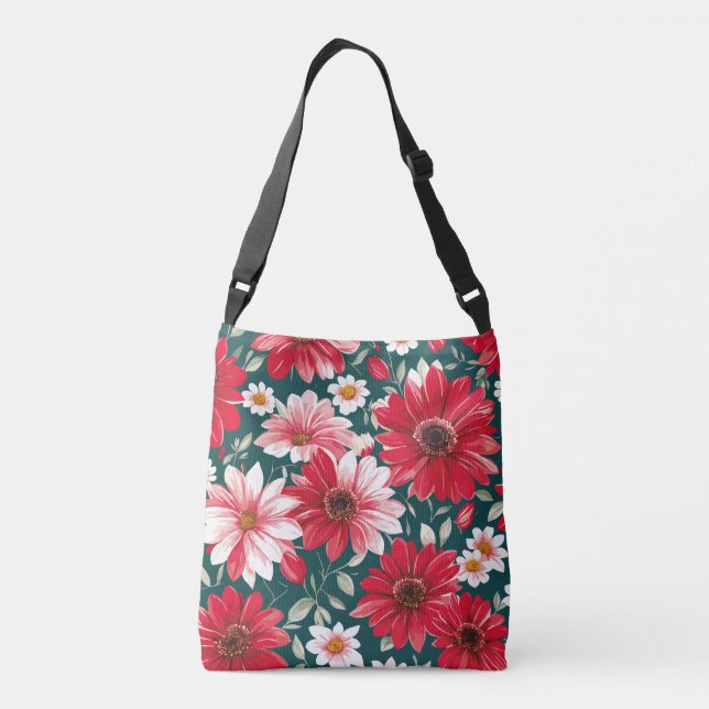 Flowers Crossbody Bag (Back)