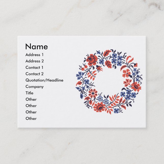 Flowers cycle business card (Front)