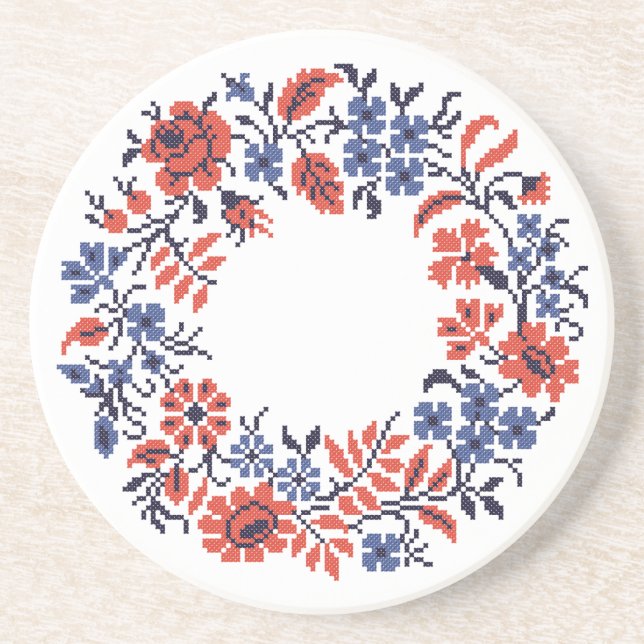 Flowers cycle coaster (Front)