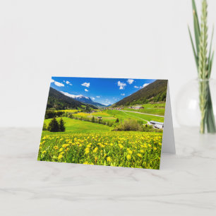 Flowers   Dandelion Canton of Grisons, Switzerland Card