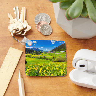 Flowers   Dandelion Canton of Grisons, Switzerland Key Ring