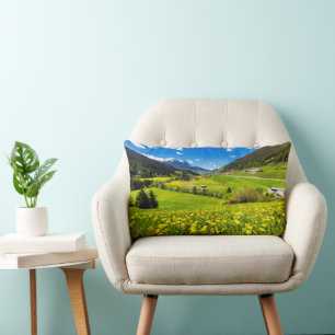 Flowers   Dandelion Canton of Grisons, Switzerland Lumbar Cushion