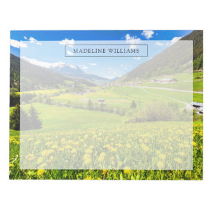 Flowers Dandelion Canton of Grisons, Switzerland Notepad