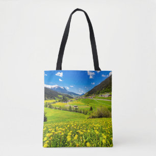Flowers Dandelion Canton of Grisons, Switzerland Tote Bag