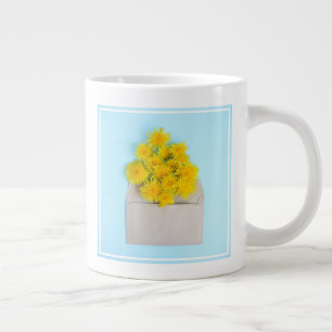Flowers   Dandelions in Envelope Large Coffee Mug