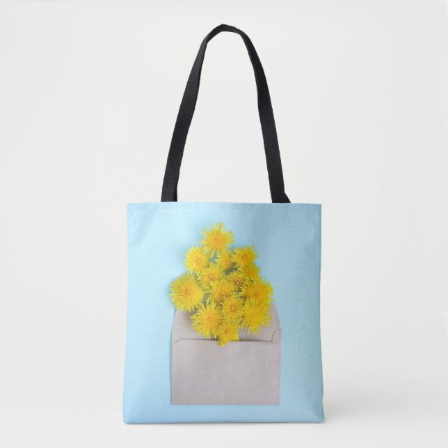 Flowers | Dandelions in Envelope Tote Bag (Front)