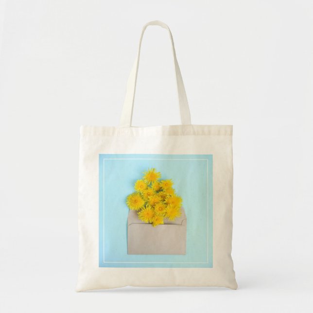 Flowers | Dandelions in Envelope Tote Bag (Front)