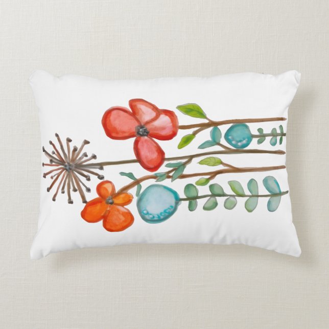 Flowers Decorative Cushion (Front)