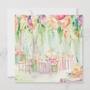 Flower's Delight: Pastel Petals, A Baby Shower Invitation