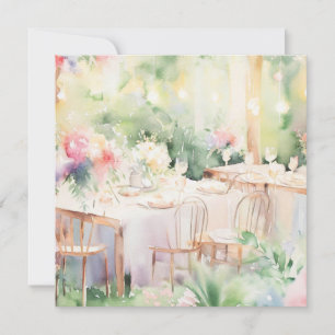 Flower's Delight: Serene Blossoms, A Baby Shower Invitation