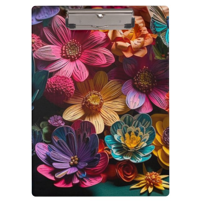 Flowers Design Clipboard (Front)