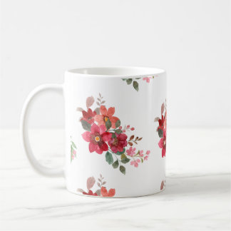Flowers design mug