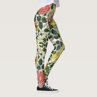 Flowers Design of William Morris Seaweed Leggings