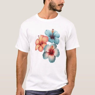 FLOWERS DESIGN T SHIRT