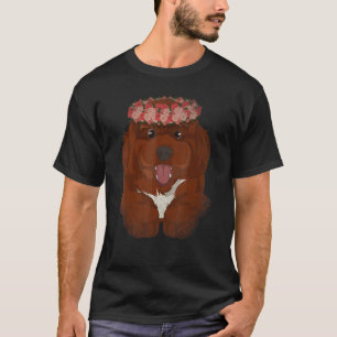 Flowers Dog Lover Pet Owner Dog Owner Floral Cavap T-Shirt