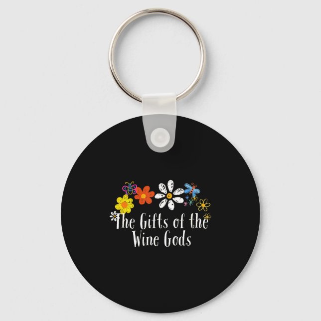 Flowers Drawing The Of The Wine Gods Funny 2025 Sa Key Ring (Front)