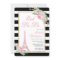 Flowers & Eiffel Tower Birthday Party Invitation