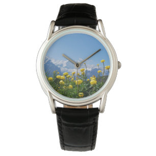 Flowers   Eiger Monch Swiss Alps Watch