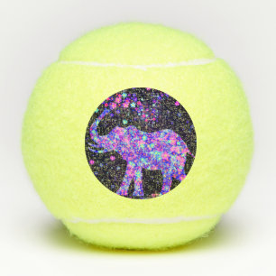 Flowers Elephant Tennis Balls