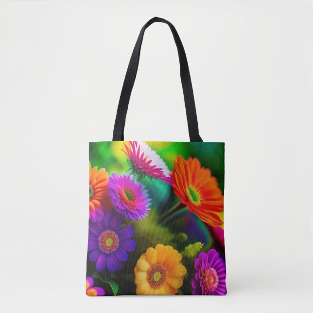 Flowers Everywhere Tote Bag (Front)