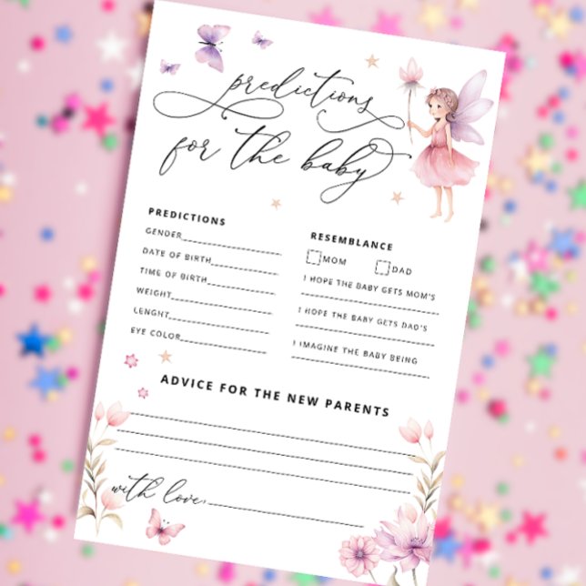 Flowers Fairy Baby Shower Predictions and Advice (Creator Uploaded)
