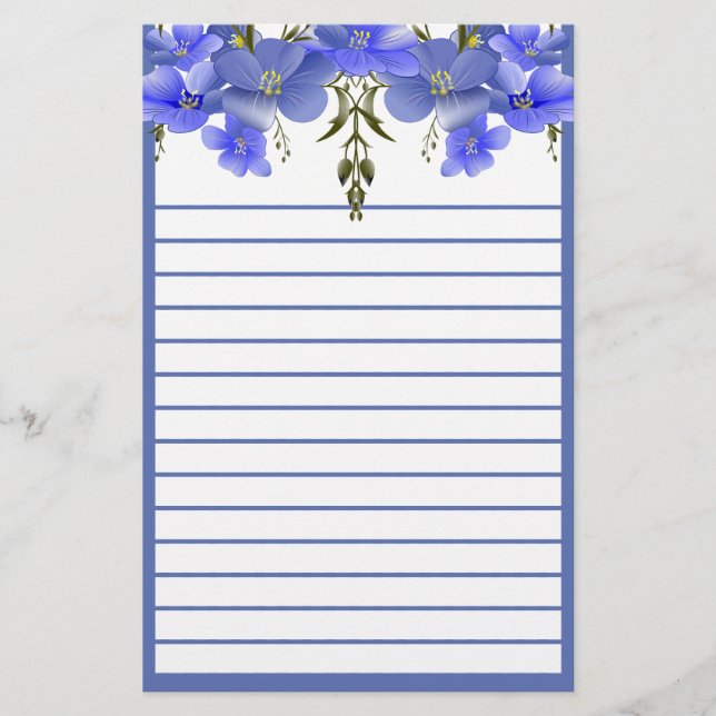 Flowers  FL18 Stationery (Front)