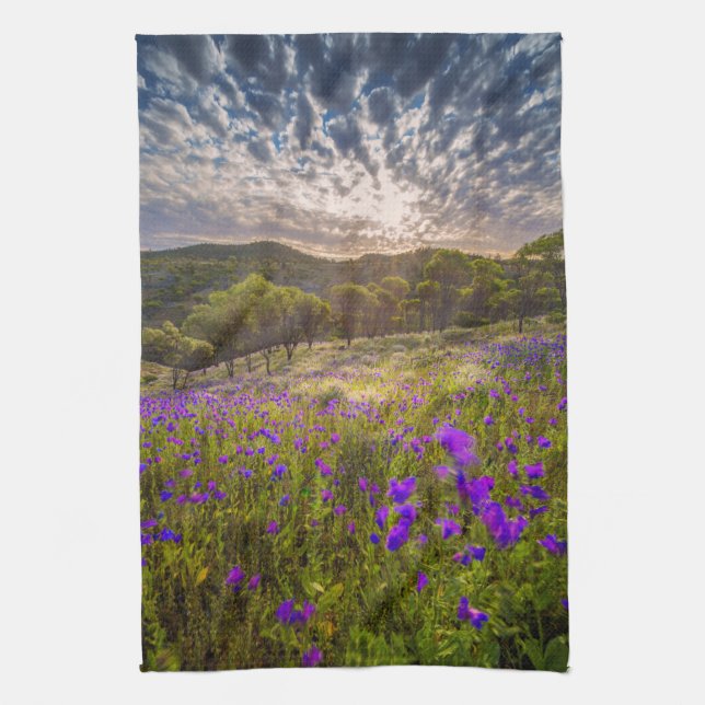 Flowers | Flinders Ranges Australia Tea Towel (Vertical)