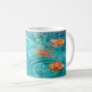 Flowers Floating on Water Coffee Mug