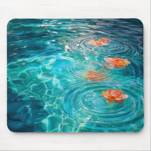 Flowers Floating on Water  Mouse Pad