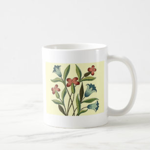 Flowers Floral Wallpaper Art Nouveau Pretty Coffee Mug