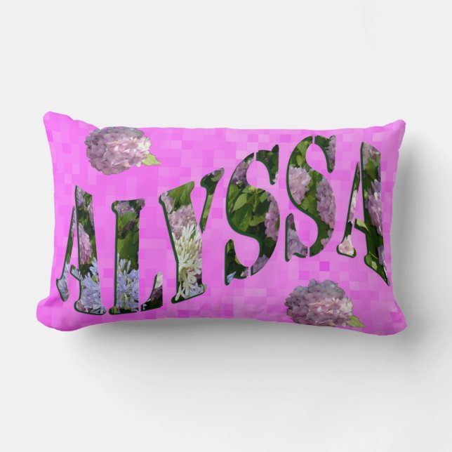 Flowers For Alyssa, Lumbar Cushion (Front)
