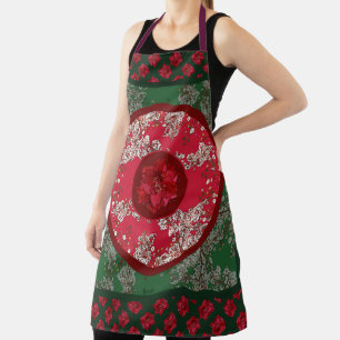 Flowers for Christmas Apron