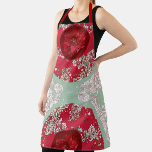 Flowers for Christmas Apron